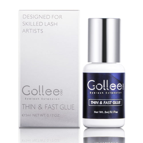 Eyelash Extension Glue High Flexibility Eyelash Glue 1 Sec Drying time/Retention -6-8 Weeks/(0.17fl.oz / 5ml) Max Bond Thin Lash Glue for Eyelash Extension Lash Adhesive for Professional USE ONLY